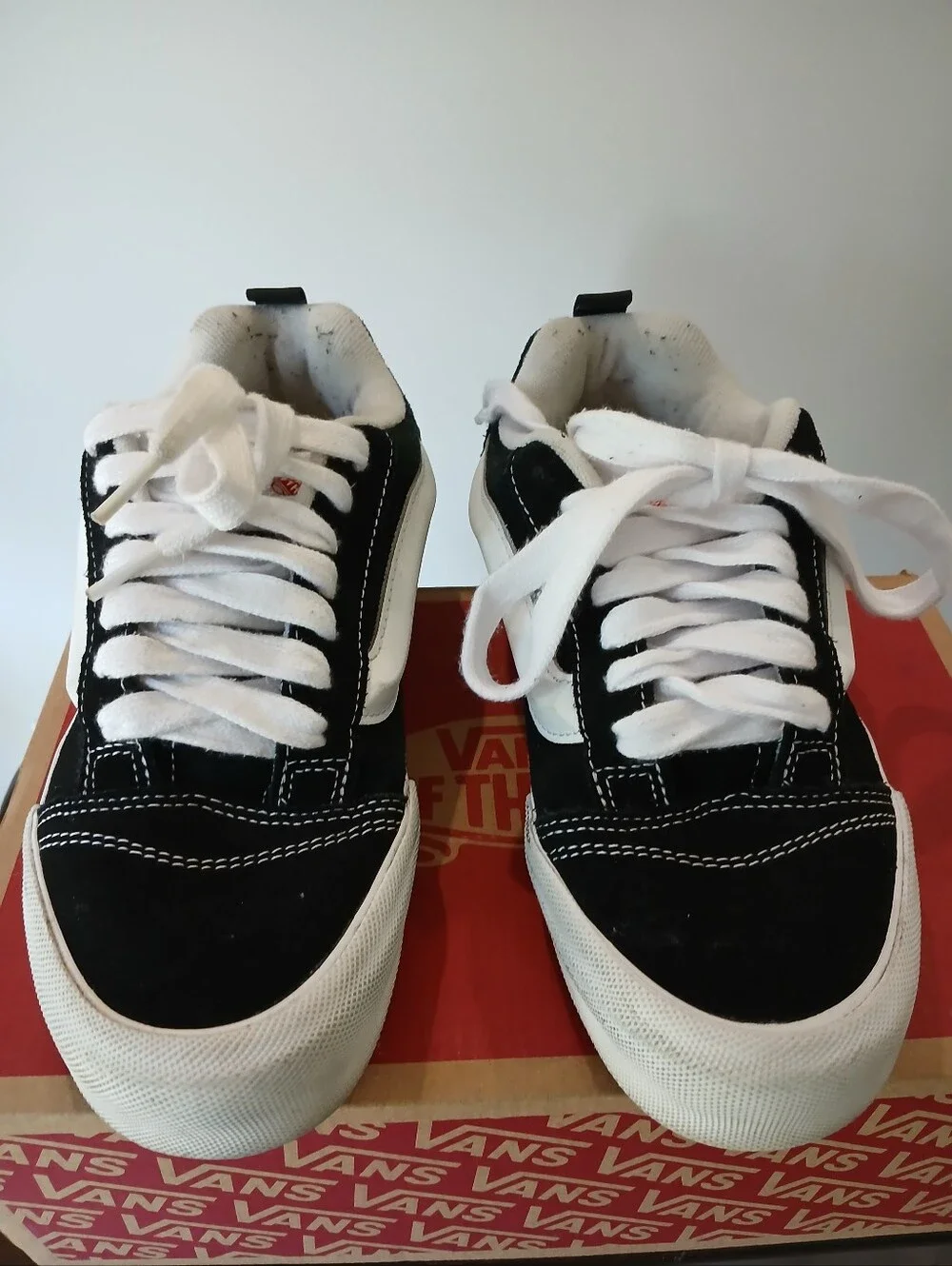 Vans Black and White Low Top Sneakers
